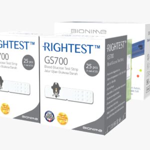 Rightest GM700SB Test Strip 50s + Twist Lancet 50s (Free) + Alcohol Swab 50s (Free)
